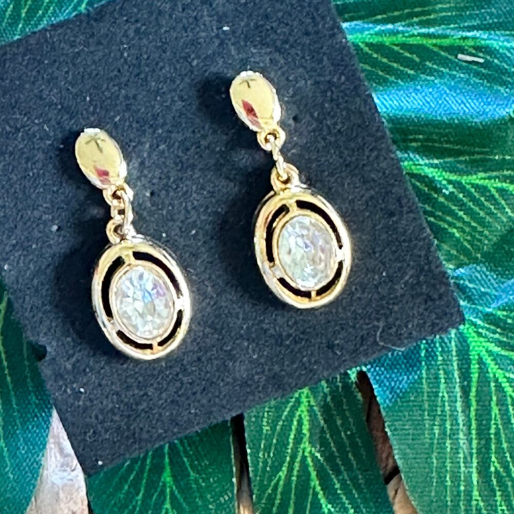 BOGO FREE Gold crystal drop earrings